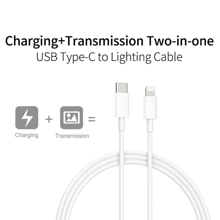A2344 20W PD 3.0 Type-C / USB-C Folding Travel Charger + USB-C / Type-C to 8 Pin Fast Charging Data Cable Set, UK Plug, Length: 2m, 20W 8 Pin Length: 2m